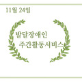 2023. 11. 24 발달장애인주간활동서비스
