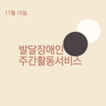 2023. 11. 15 발달장애인주간활동서비스